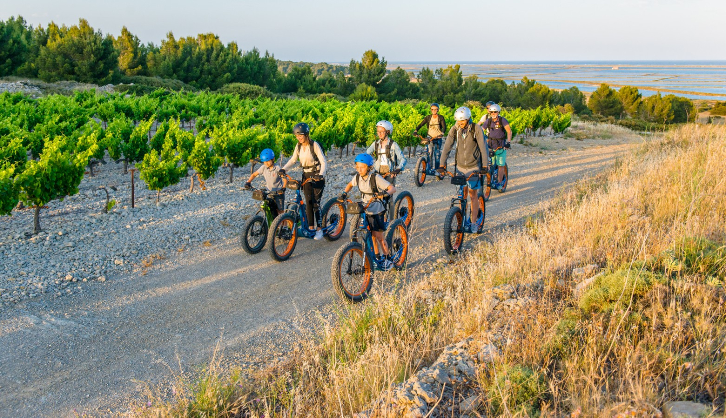 trottinette électrique tout terrain avec Trottup à Gruissan ©trottup