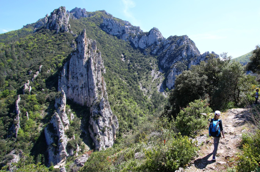 La randonnée du belvédère du diable, dans les gorges de la Pierre Lys© S. Dossin, OT Pyrénées audoises