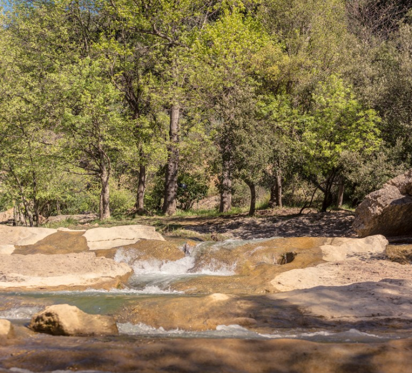 Les cascades de Ribaute dans les gorges du Verdouble près de Duilhac-sous-Peyrepertuse