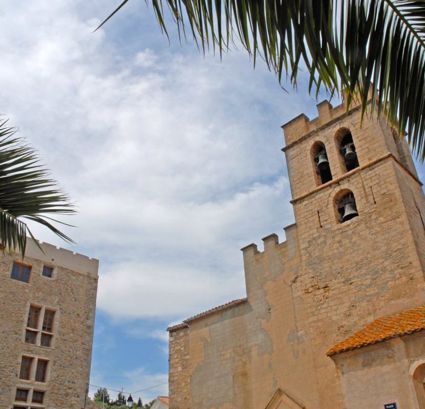 La Palme, chateau et église